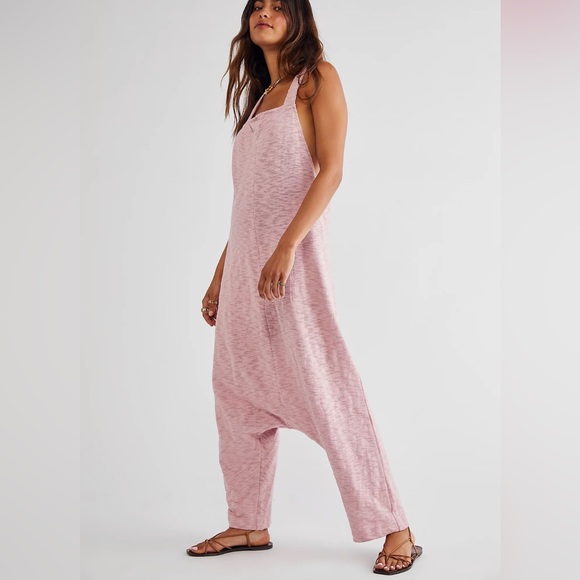 Free People Pants - Free People FP Beach Hang Out One-Piece Size Small Pink Jumpsuit Swim Coverup